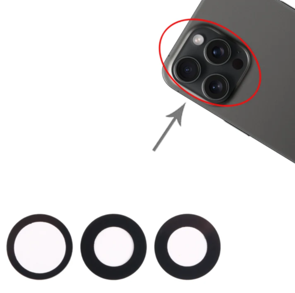 Camera Lens for Apple iPhone 15 Pro Max Black